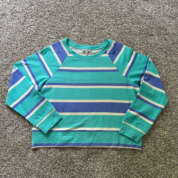 Wildfox blue & white striped long sleeve top size S NWT - Picture 5 of 12